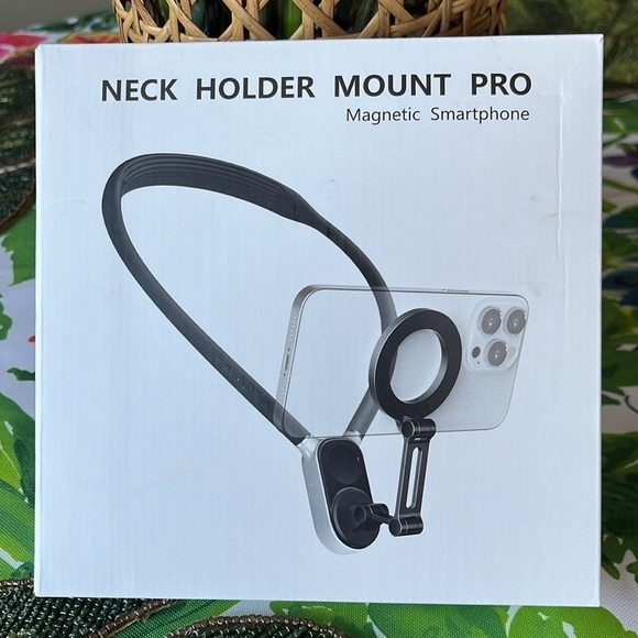Brand New 3-in-1 Neck Phone Holder Magnetic Chest Mount GoPro Recording Magsafe - Picture 11 of 14